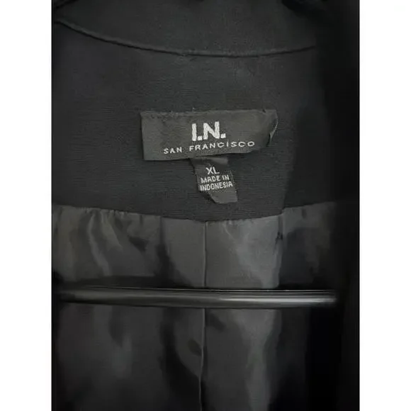 L.N. San Francisco Black Blazer Jacket XL - Picture 2 of 3